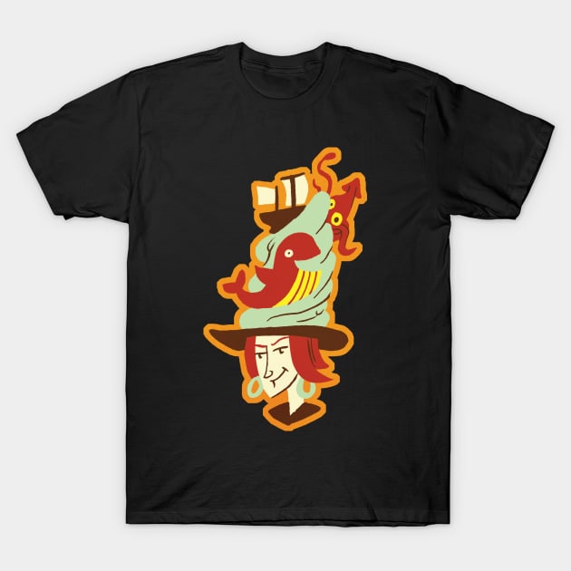 Ocean Hat T-Shirt by washburnillustration